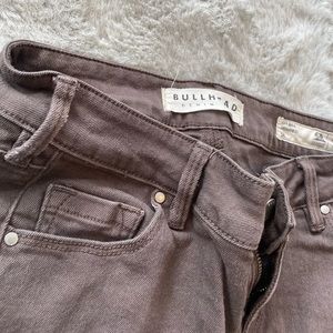 Brown denim pants